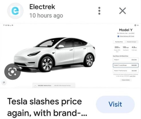 Tesla giảm giá